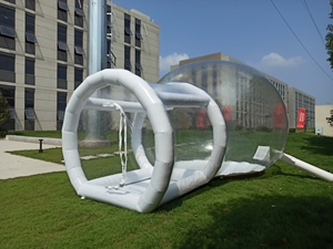 Carpa Domo Burbuja <span class=keywords><strong>de</strong></span> 3m, Doble Capa, Lujosa, Transparente, Inflable, Casa <span class=keywords><strong>de</strong></span> Brinco, Material PVC, Castillo Inflable para Niños, <span class=keywords><strong>3x3</strong></span>, para Exteriores - Product Image 2