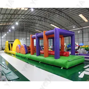 Thương mại ngoài trời tương tác Inflatable lâu đài trở ngại khóa học và công viên chủ đề để bán Nhà Máy Giá Bounce nhà