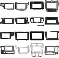 Cadre de montage 2 DIN pour autoradio, façade de tableau de bord, support d'interface fixe, adaptateur stéréo pour lecteur DVD