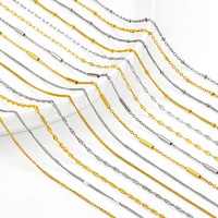 Collier unisexe tendance en acier inoxydable 45+5cm avec pendentif clochette, chaîne à maillons basiques, accessoires électroplaqués, idéal comme cadeau