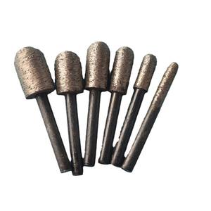 Cabezal de desbarbado de diamante sinterizado cilíndrico con unión de resina para herramientas de tallado y ranurado de piedra y mármol - Product Image 1