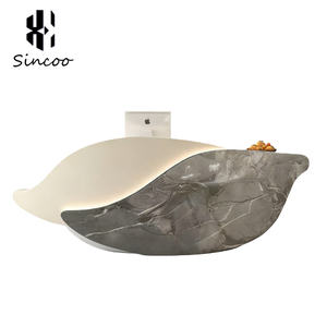 Custom Design Modern Fiberglass Luxury <b>Nail</b> Salon Spa Reception <b>Desk</b> Cashier Counter Adjustable Height Gym Hospital Supermarket - Product Image 6