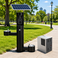 Fontaine à eau froide solaire pour extérieur avec remplisseur de bouteilles et bec verseur pour les installations publiques extérieures