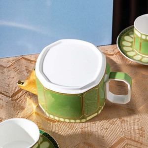 Vibrant Multicolor Gold Trimmed Porcelain <b>Tea</b> Set In Luxury Gift <b>Box</b> For Elegant Afternoon <b>Tea</b> And Special Occasion Gifting - Product Image 5
