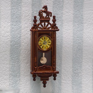 Simulation de maison de poupée de l'ancienne horloge pendule romaine pendentif scène miniature accessoires décoration modèle maison de poupée accessoires artisanat - Product Image 2