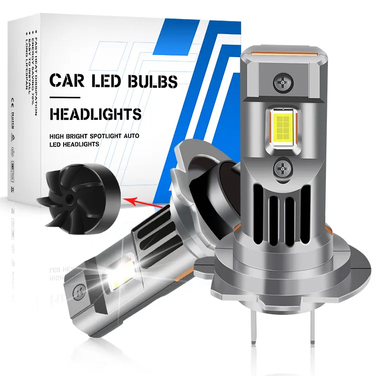 H7 Led Light Canbus 6000K 16000Lm Reemplazo de halógeno Auto Car Lamp H7 Led Headlight Bulb para coche