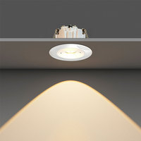 Plafonnier LED circulaire encastré haute luminosité 3W, panneau d'éclairage d'urgence 200 lumens, mini spot LED encastré