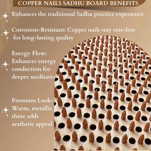 Tabla Sadhu de Madera de Pino, Bambú y Paulownia de 10-15 mm de Grosor, Personalizada 2026, para Acupuntura, Masaje y Yoga, con Clavos - Product Image 5