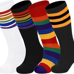 Soccer Baseball Softball Youth Athletic Boys Girls Crew <b>Socks</b> Sport Running Breathable Digital Printing 100% Polyester - Product Image 2
