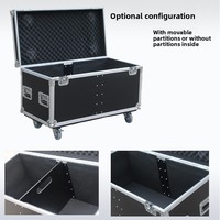 Flight case pour câbles, armoire de transport audio, flight case d'exposition, boîte pour équipement de performance, boîte pour articles divers, en alliage d'aluminium
