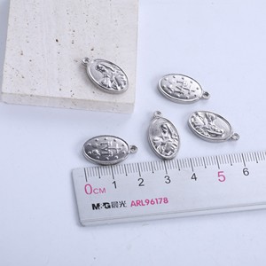 3 Hole Catholic Religious Pendants | Virgin Mary St. Benedict Medal Charms for DIY <b>Rosary</b> Making & Bead Connecting - Product Image 4