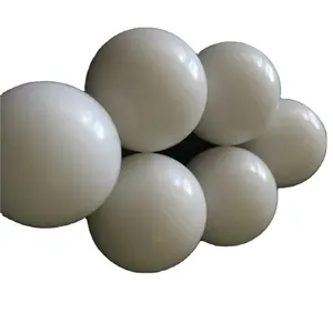 Bola POM plastik putih padat besar 25mm 25.4mm 28.575mm 30mm 31.75mm 38.1mm 40mm 44.45mm 50mm