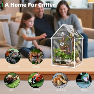 Recinto Transparente de Acrílico para Insectos, Hábitat Sellado e Impermeable para Reptiles e Invertebrados - Product Image 4