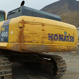 Excavatrice d'occasion Komatsu PC460LC, jaune, hydraulique, sur chenilles, équipement de construction - Product Image 6