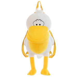 Mochila de Peluche con Bordado Personalizado de Animales Adorables, Juguete de Peluche de Pelícano Realista Súper Suave, Muñeco Daigo de <span class=keywords><strong>Boca</strong></span> Grande Relleno de Algodón PP - Product Image 6
