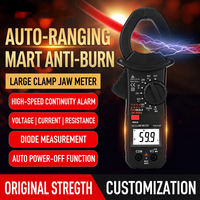 Meteran Klem Digital Sk-998a 600V 600A AC DC Pengukur Tegangan Arus Rentang Otomatis Alat Elektrik