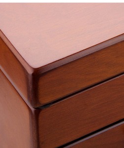 Boîte à bijoux pour femmes 5 tiroirs boîte <span class=keywords><strong>de</strong></span> rangement organisateur conteneur avec serrure miroir fourniture d'usine en bois velours bois <span class=keywords><strong>de</strong></span> luxe - Product Image 5