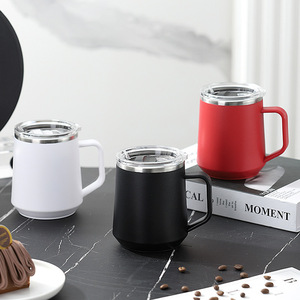 แก้วกาแฟสแตนเลสสองชั้น รุ่น 2026 Creative Trend 304 แก้วสำนักงาน แก้วน้ำใช้ในบ้าน ขายส่ง - Product Image 1