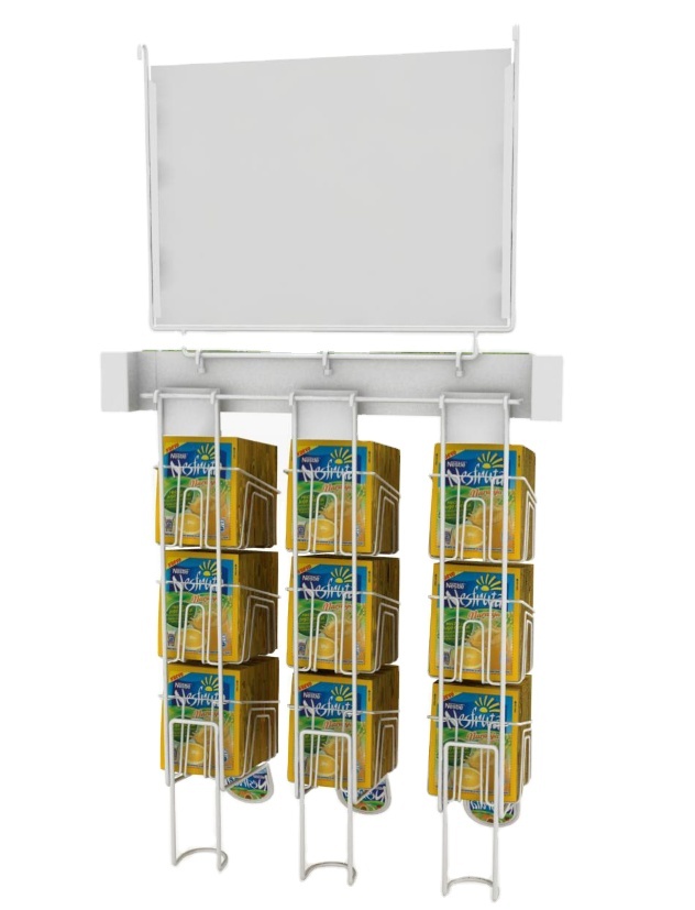 Custom Made Metal Wire Chewing Gum Candy Snack Display Stand Powdered Solid Beverage Display Rack for Wall Fixing Retail Shop — view 3