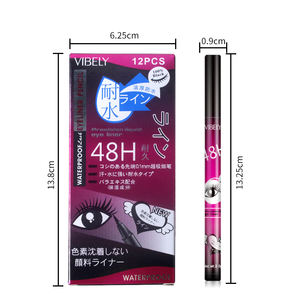 Новинка, модная, оптовая продажа, тонкая гладкая подводка для глаз, жидкая прочная Водостойкая Подводка для глаз, карандаш - Product Image 1