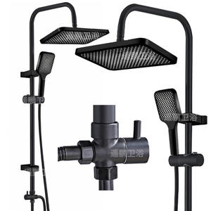 Juego de Ducha Todo en Uno YP-278 Rectangular con Acabado Liso, Dispensador de Jabón Incluido, Rociador Manual Ajustable con Cabezal de Alta Presión - Product Image 4