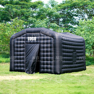 Tente de boîte de nuit gonflable noire de style moderne portable Oxford personnalisée certifiée CE 18x16x12 pieds - Product Image 3