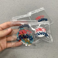 Bolsa de Joyería de PVC de Lujo Personalizada con Cierre de Cremallera, Logotipo Serigrafiado, Empaque de Plástico Elegante para Pendientes