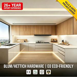 Armoires de cuisine sur mesure, ensembles d'armoires modulaires modernes en contreplaqué, fabricant de meubles sur mesure pour toute la maison - Product Image 1