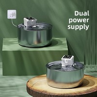 Fontaine à eau sans fil pour animaux de compagnie |   Abreuvoir automatique en acier inoxydable 304 de 7 L |   Capteur intelligent rechargeable 5000 mAh pour chats et chiens