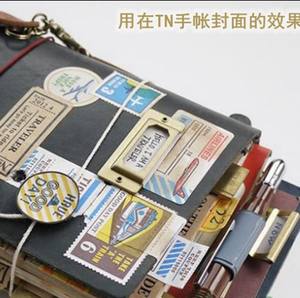 Etiqueta de índice de etiqueta de latón Japón mismo estilo Accesorios de Planificador de cuaderno de viajero - Product Image 2