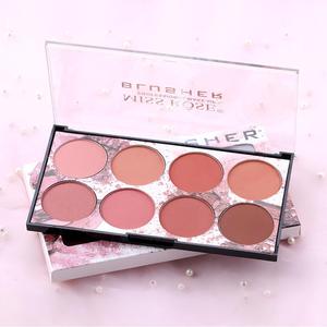 Palette de fard à joues <span class=keywords><strong>MISS</strong></span> ROSE 8 couleurs, palette de pigments minéraux pour le visage, poudre de fard à joues, maquillage professionnel, contour, ombre à paupières - Product Image 1