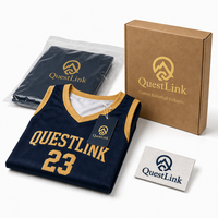 Ensemble de maillot et short de basket-ball personnalisé QuestLink, sublimé, séchage rapide, léger, en mesh respirant, uniforme de basket-ball