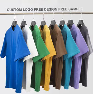 เสื้อยืดโอเวอร์ไซส์พิมพ์ลายโลโก้ตามสั่ง ผ้าฝ้าย 100% ทรงหลวม ไซส์ใหญ่พิเศษ เสื้อยืดเปล่าสำหรับผู้ชายรูปร่างสูงและใหญ่ - Product Image 1