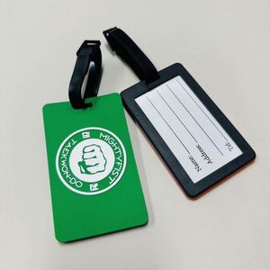 Étiquettes de bagages de voyage personnalisées en PVC souple de haute qualité à prix abordable, faible MOQ, avec logo sur mesure - Product Image 1