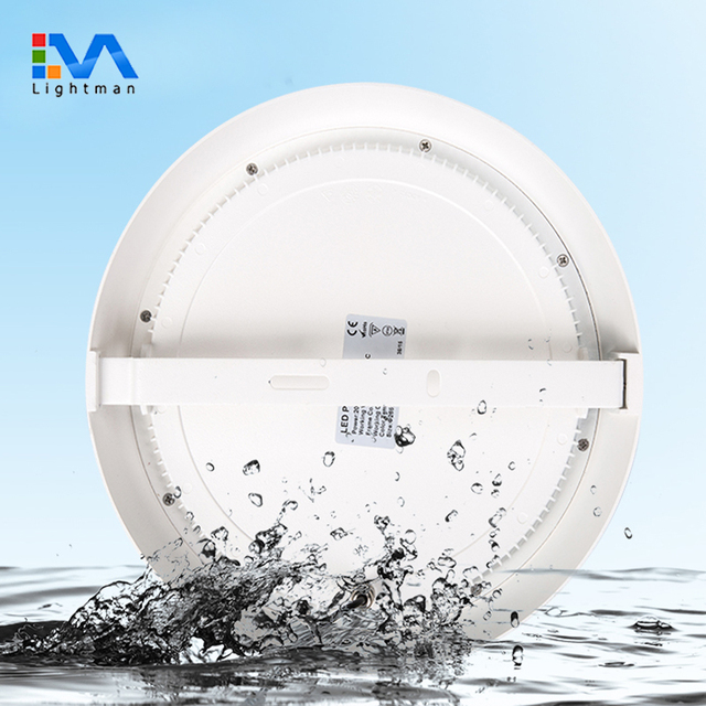 20w 265mm Diameter Dimmable IP65 Waterproof Surface Mounted Round Led Ceiling Panel Light