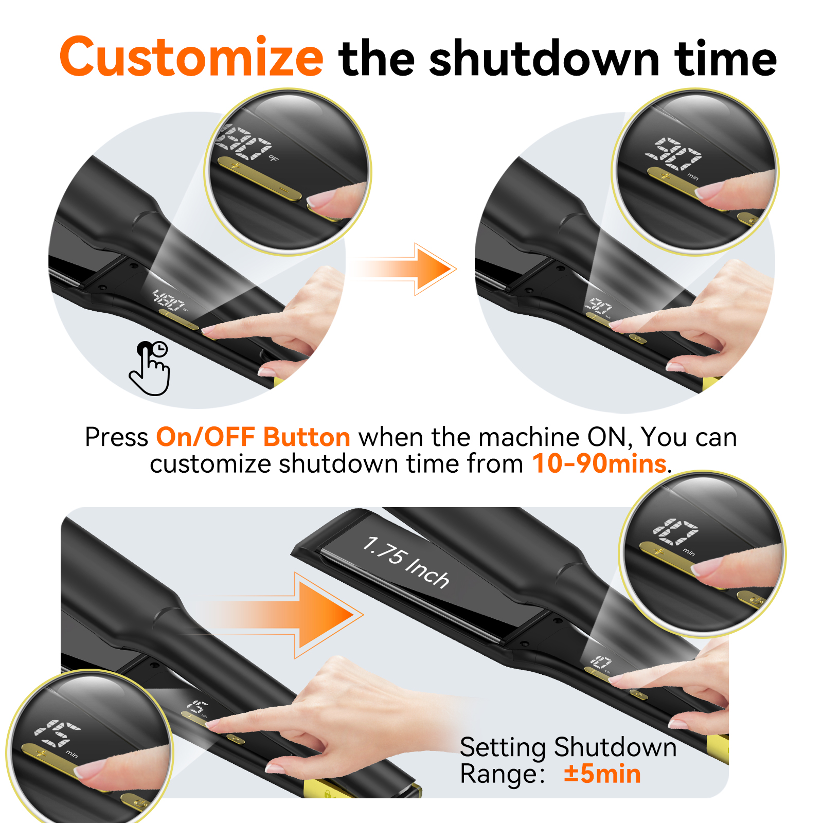 hair straightener titanium