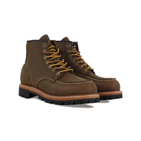 Bottes Rétro Homme en Cuir Véritable de Haute Qualité, Montantes à Lacets, Bout Carré, Style Workwear, Hiver-Été, Vente Chaude