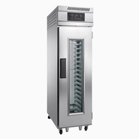 Armoire de fermentation réfrigérée pour boulangerie, 18 plateaux, en acier inoxydable, pour la pousse et la cuisson des pâtes