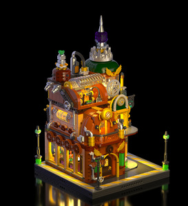 MORK 10321 2694PCS Steam Magic Workshop Building Block Brick Set Model MOC Technical Toy Plastic Festival Gift - Product Image 6