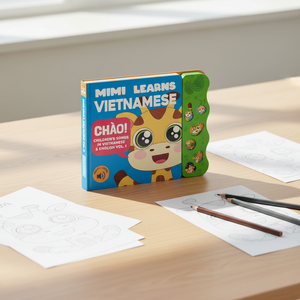 Livre sonore interactif pour enfants d'âge préscolaire sur le thème des animaux, avec comptes-rendus et apprentissage précoce, livre éducatif à boutons sonores - Product Image 1