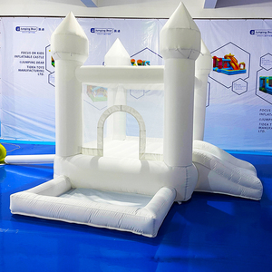 Khá trắng <span class=keywords><strong>mini</strong></span> trong nhà/ngoài trời đám cưới <span class=keywords><strong>Inflatable</strong></span> lâu đài nhảy Trampoline và nhà bị trả lại - Product Image 5