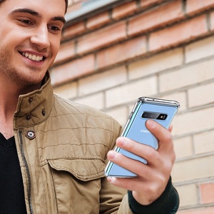 Antichoc transparent acrylique dur couverture arrière pare-chocs en tpu souple 2 in1 étui de téléphone pour <span class=keywords><strong>Samsung</strong></span> galaxy <span class=keywords><strong>S10</strong></span> - Product Image 6