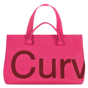 Bolso de compras de punto con logo personalizado, diseño de dibujos animados, jacquard, poliéster, dos tonos, con doble asa, para mujer, el más vendido, MOQ bajo - Product Image 1