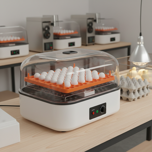 Nueva Incubadora de PP de Tamaño Pequeño con Bandeja de Incubación y Volteo Automático de Huevos para Huevos de Aves - Granjas y Criaderos, Capacidad para 88 Huevos, 99% de Tasa de Eclosión - Product Image 3