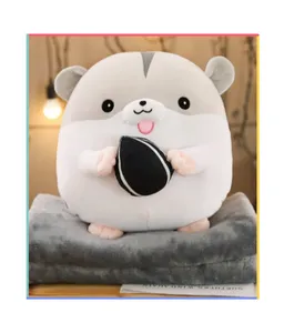 OEM & ODM boneka lembut Super 2 in 1 & 3 in 1 selimut bantal mainan mewah kustom dengan selimut