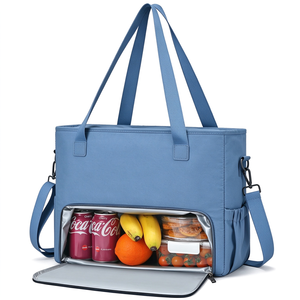Nouveau sac fourre-tout tendance réutilisable imperméable 22L léger pliable grande capacité pour femmes avec compartiment isotherme pour ordinateur portable 15,6 pouces - Product Image 2