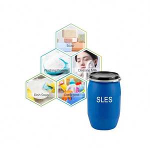 Surfactante de sodio lauril éter sulfato CAS 68585-34-2 en venta AES SLES 70% para champú cosmético y detergente - Product Image 1