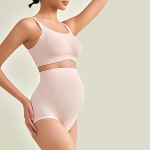 กางเกงในเอวสูง YIYI รุ่นใหม่ ช่วยพยุงหน้าท้อง ไร้ตะเข็บ ยืดหยุ่นสูง สำหรับสตรีมีครรภ์ สวมใส่สบาย กางเกงในสำหรับคุณแม่ - Product Image 4