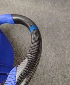 Volante Deportivo de Fibra de Carbono y Cuero Perforado para <span class=keywords><strong>Honda</strong></span> Accord 8ª Generación Crosstour, en Oferta - Product Image 4