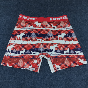 Boxer da Uomo Personalizzati Regalo di Natale Traspiranti Intimo Essenziale Mutande da Uomo Taglie Forti con Stampe Disegnate Boxer Aderenti da Uomo - Product Image 4